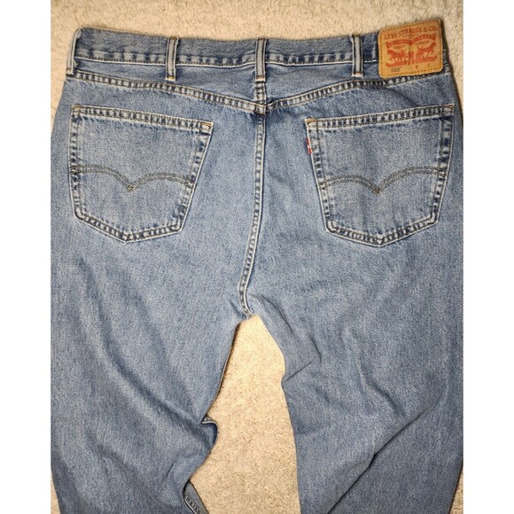 Levi’s 505 Regular Fit Men’s Jeans 40x36 Blue Medium Wash Denim Red Tab - Picture 5 of 6